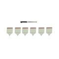Set of Six Cheese Markers with Pen Set of Six Cheese Markers with Pen
